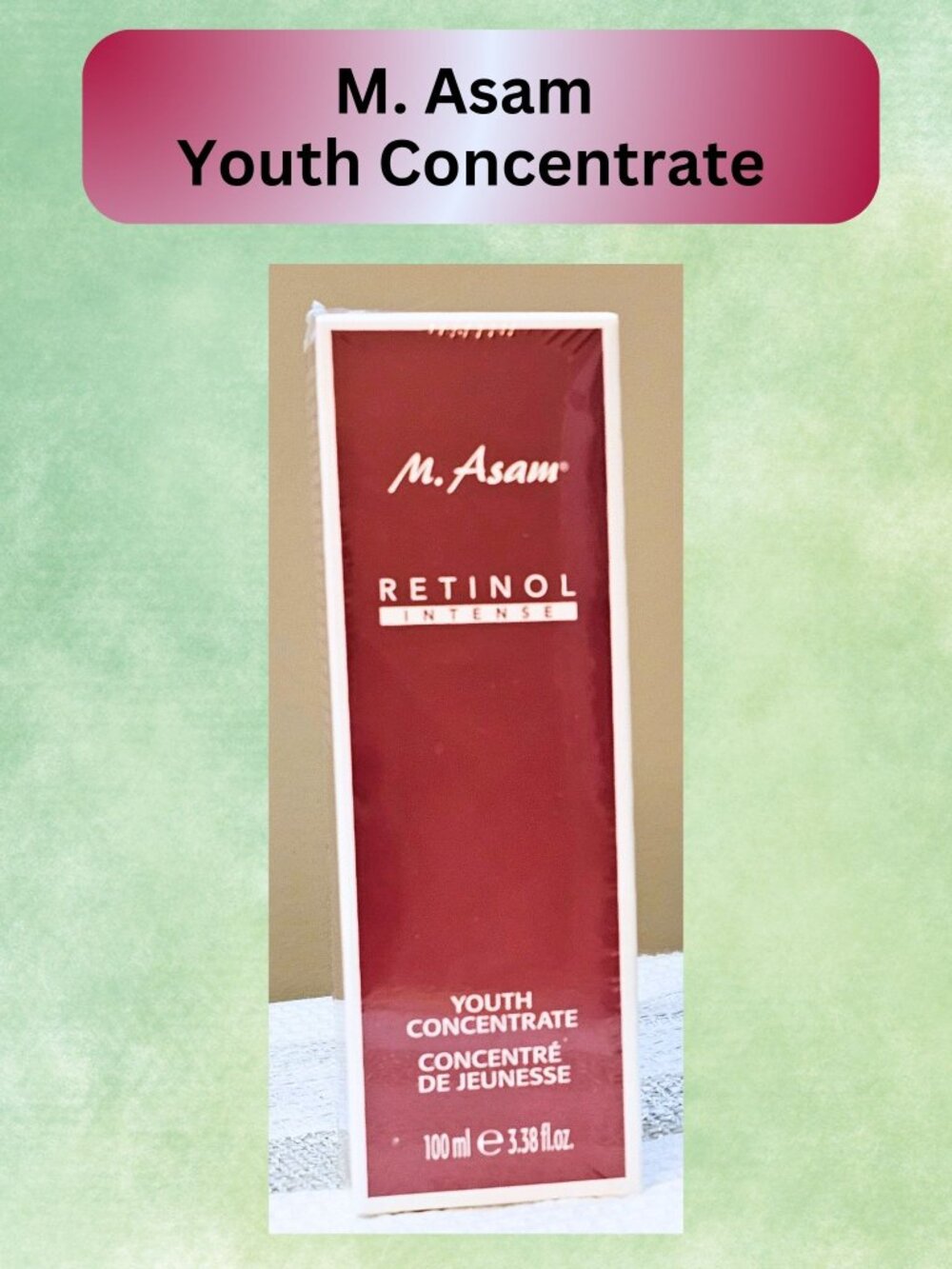 NEW - M. Asam Youth Concentrate   Anti-Aging